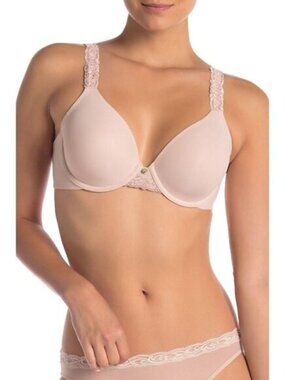 NWT Natori Lace Contour Bra 32DD Cameo Rose